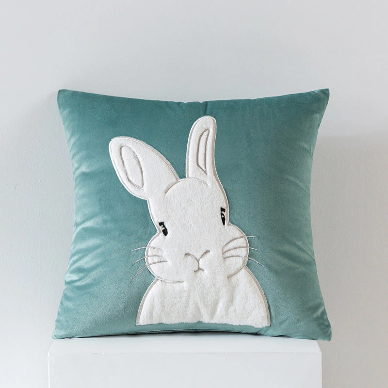 Cozy Bunny Luxe Velvet Pillow for Ultimate Relaxation